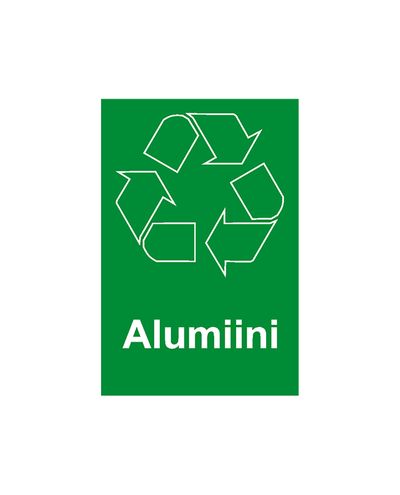 Aluminium, klistremerke, 200x300 mm Aluminium, klistremerke, 200x300 mm