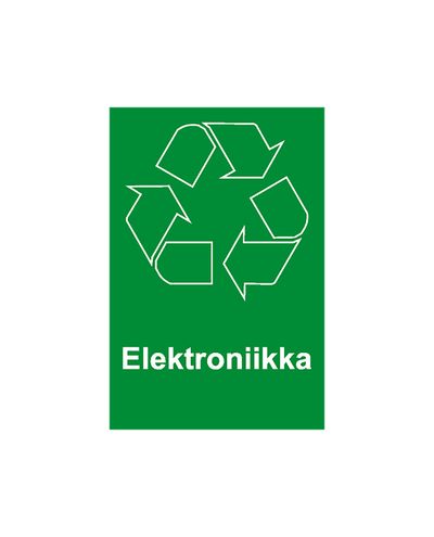 Elektronikk, klistremerke, 200x300 mm