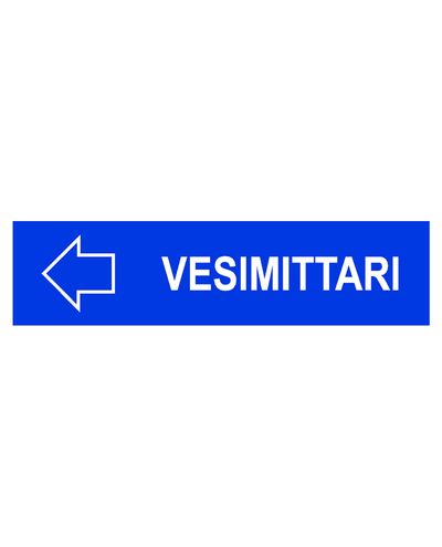 Vannmålerpil venstre, klistremerke, 400x100 mm