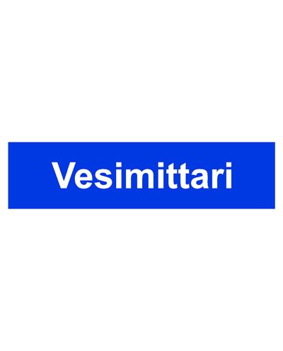 Vannmåler, klistremerke, 400x100 mm