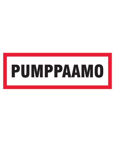 Pumpestasjon, klistremerke, 400x100 mm