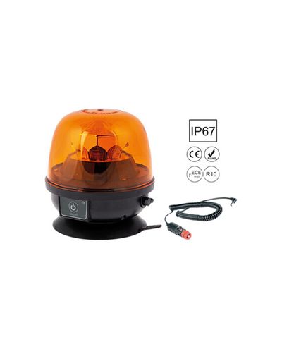 LED-varsellampe M8, oppladbar, magnetisk feste