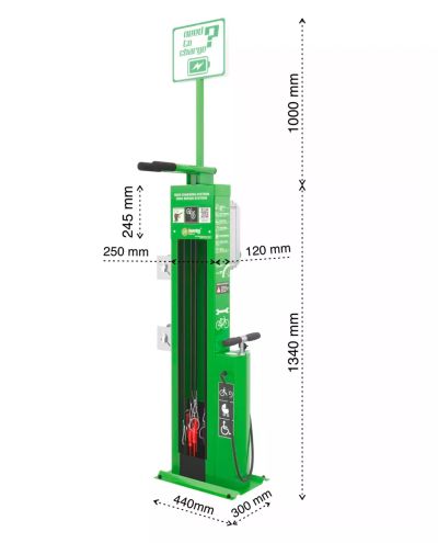 Servicepunkt / Ladepunkt for elsykkel iBOMBO E-PRS Scandic