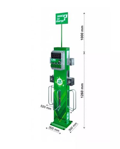 Ladestasjon for elektrisk sykkel iBOMBO E-PRS HUB