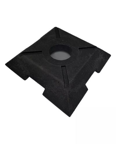 Gummibase for sperrestolpe, 4-kantet, 7,2 kg