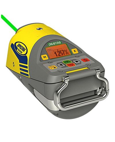 Spectra Precision DG613G rørlaser, lasersender, lader, fjernkontroll, veske og tilbehør