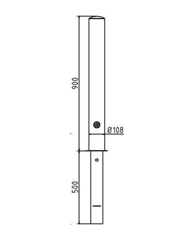 Pullert basic Ø108mm avtakbar