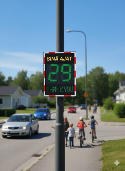 Hastighetsvisning Viasis Lite Plus, 8 farge LED