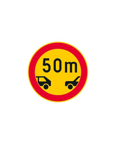 C47 Minimumsavstand for motorvogner, aluminium (R2-film / ELY-feste)