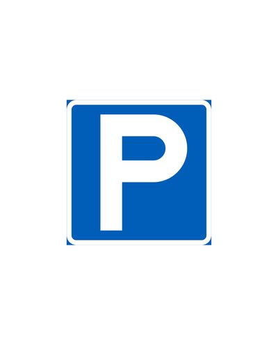 E2 Parkeringsplass, aluminium (R1-film / ELY-feste)