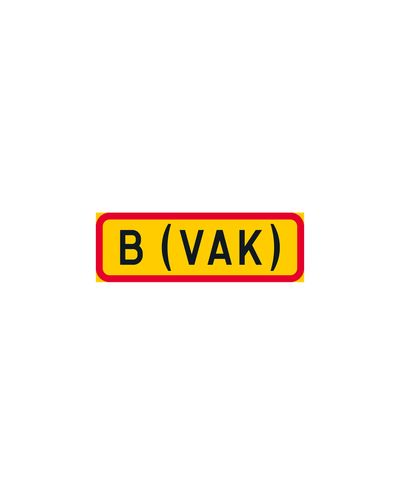 H15 Forbud mot transport av farlig gods i gruppe B, aluminium (R2-film / ELY-feste)
