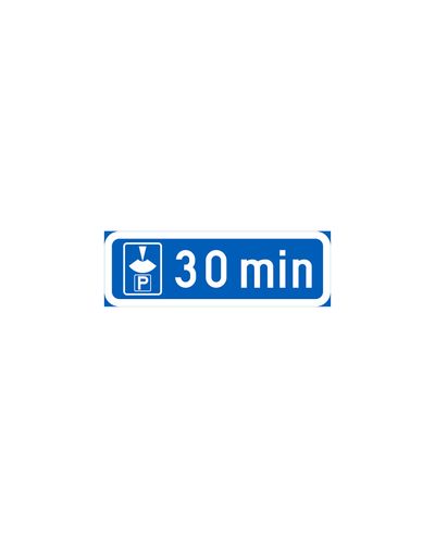 H19.2 Plikt til å vise starten av parkeringstiden, aluminium (R2-folie / ELY-vedlegg)