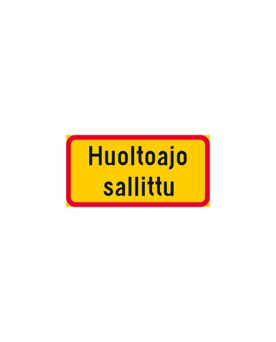 H25 Tekst Ekstraplate (Gul/Rød)