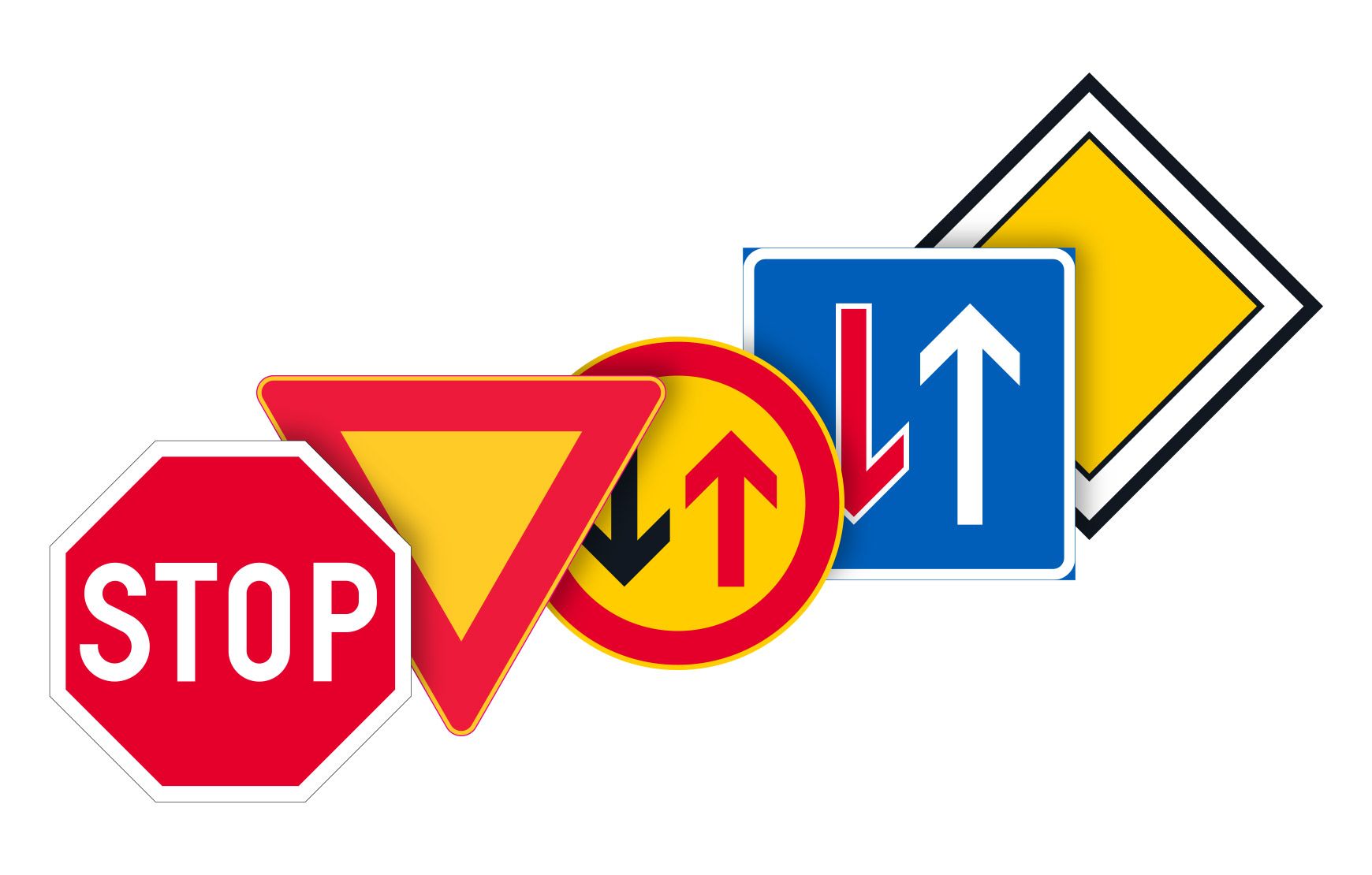 B, Skilt for veirett og vikeplikt